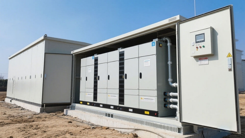 Containerised battery energy storage system installation